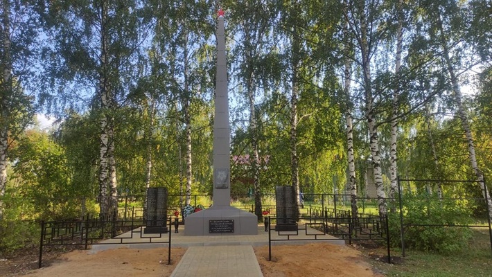 В чучковском селе Аладьино обновили сельский обелиск