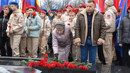 В Скопине прошел митинг в честь 84-й годовщины освобождения города